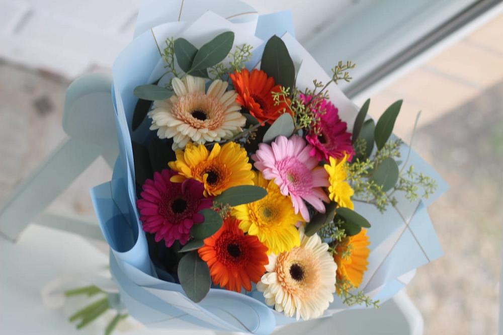 Букет цветов из: Герберы в городе Мыски