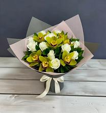 Букет цветов из:  Орхидеи и Розы в городе Мыски