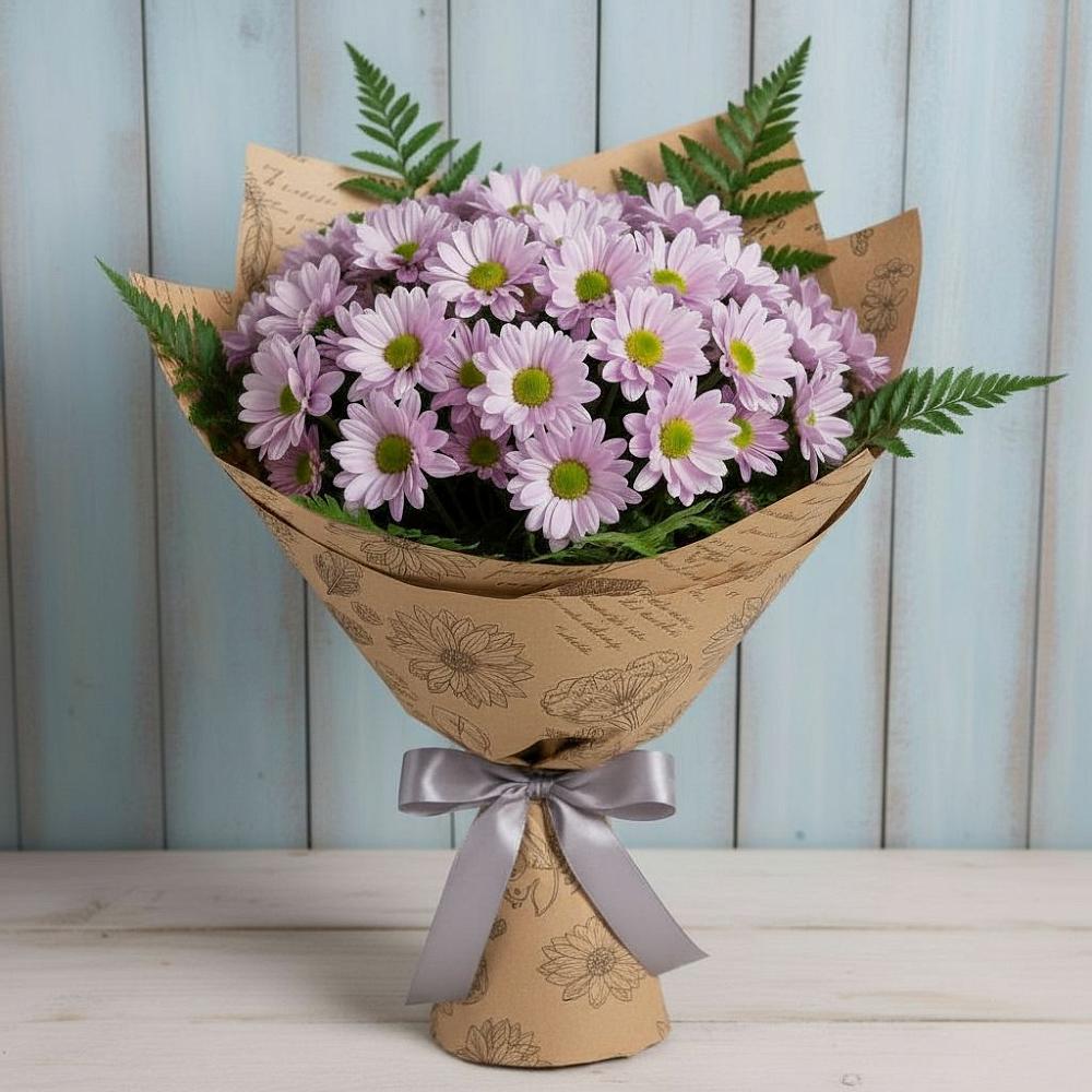 Букет цветов из: Хризантемы в городе Мыски
