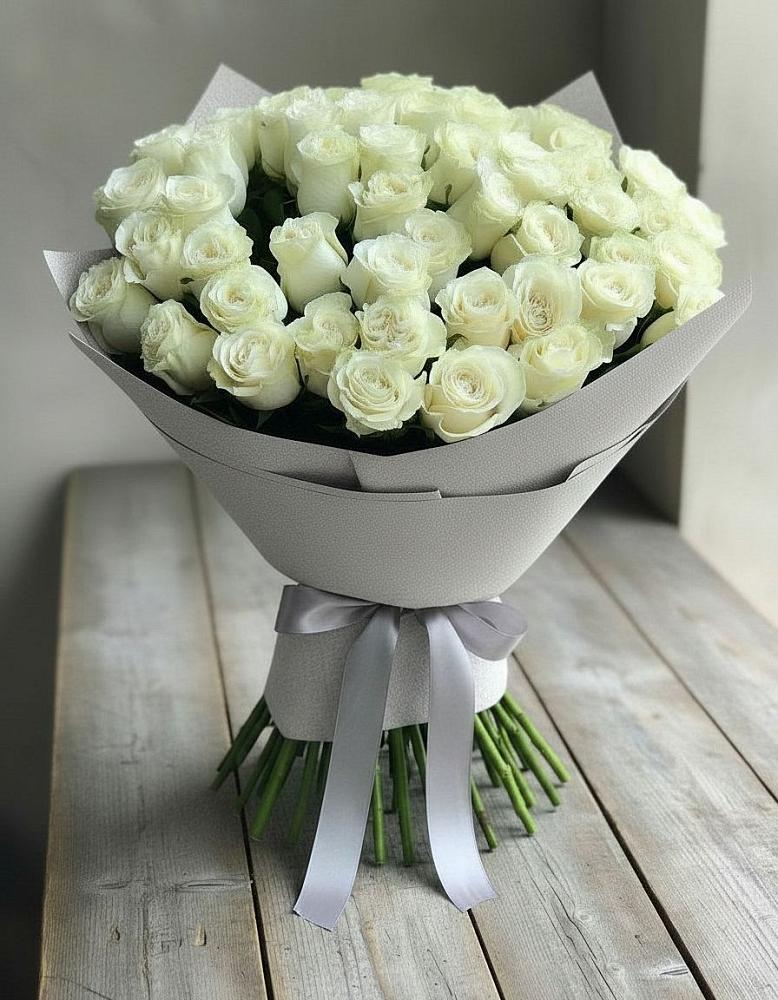 Букет 35 Белых роз в городе Мыски
