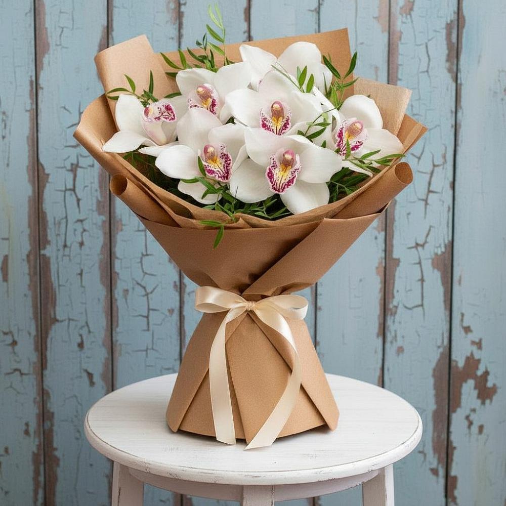 Букет цветов из: Орхидеи и Розы в городе Мыски