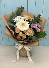 Букет цветов из:  Герберы и Хризантемы в городе Мыски