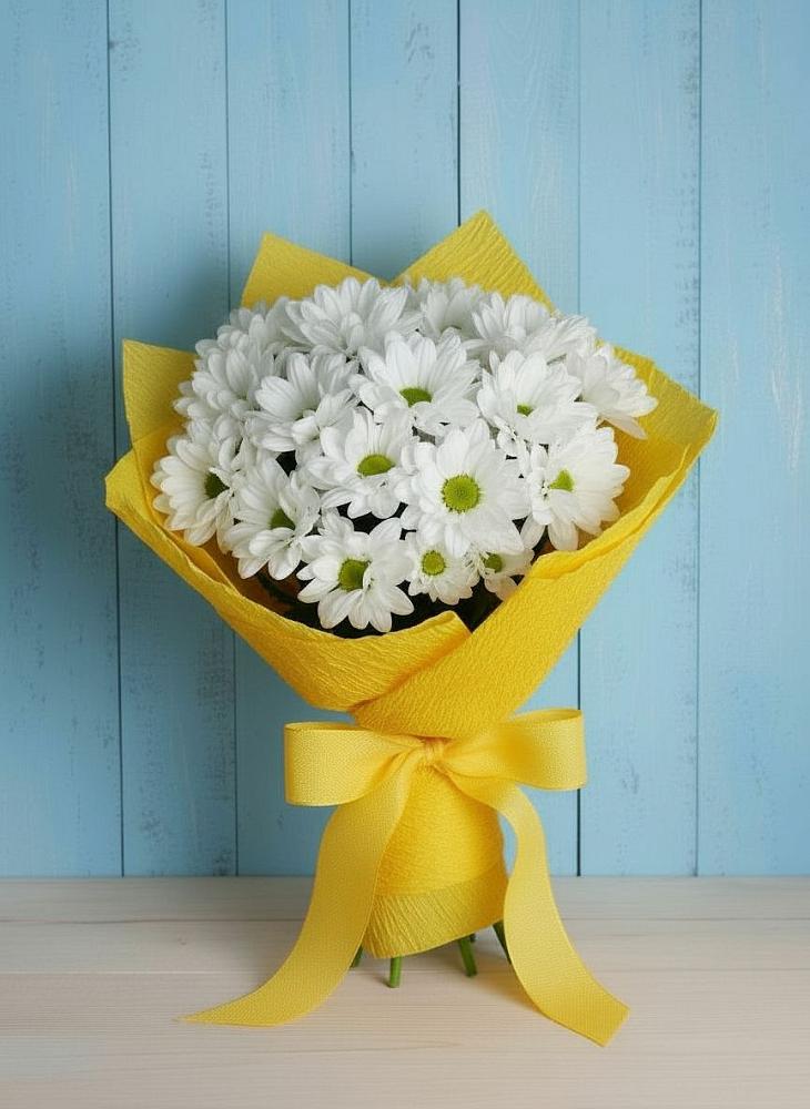 Букет цветов из: Хризантемы в городе Мыски