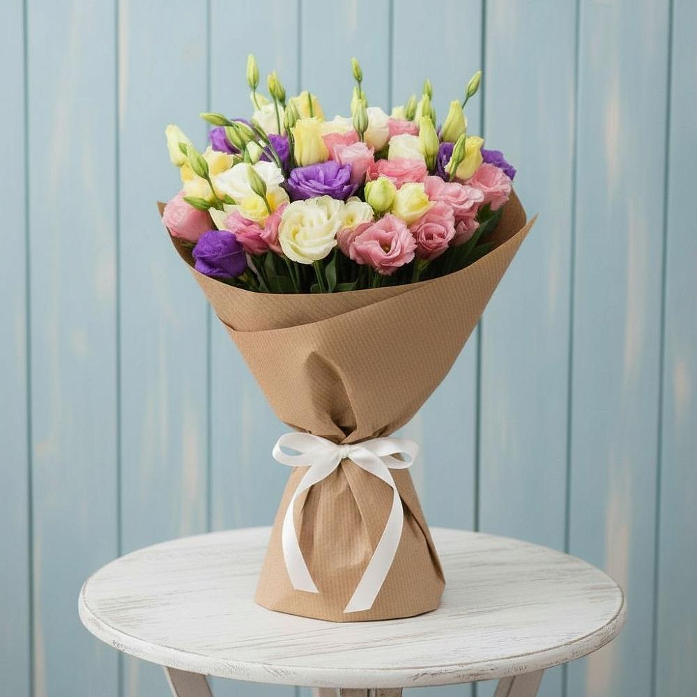 Букет цветов из: Лизиантусы в городе Мыски