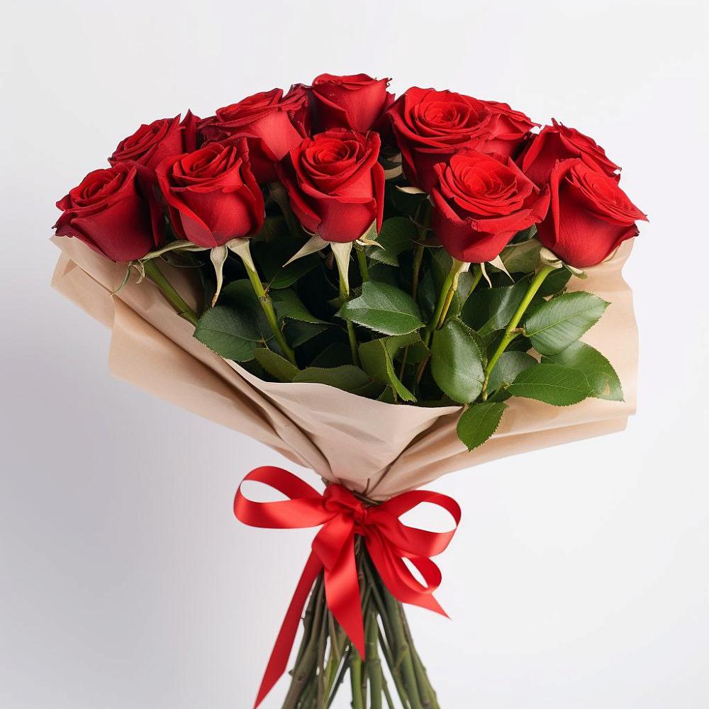 Букет 11 Красных роз Эдлесс Лав в городе Мыски