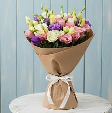 Букет цветов из:  Лизиантусы в городе Мыски