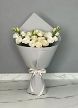 Букет цветов из:  Розы и Лизиантусы #REPLACE_PRED# городе Мыски